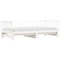 vidaXL Sofá cama nido madera maciza de pino blanco 90x190 cm vidaXL Sofá cama nido madera maciza de pino blanco 90x190 cm