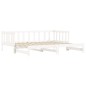 vidaXL Sofá cama nido madera maciza de pino blanco 90x190 cm vidaXL Sofá cama nido madera maciza de pino blanco 90x190 cm
