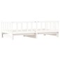 vidaXL Sofá cama nido madera maciza de pino blanco 90x190 cm vidaXL Sofá cama nido madera maciza de pino blanco 90x190 cm