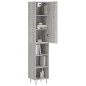 vidaXL Aparador alto madera contrachapada gris Sonoma 34,5x34x180 cm vidaXL Aparador alto madera contrachapada gris Sonoma 34,5x34x180 cm