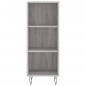 vidaXL Aparador alto madera contrachapada gris Sonoma 34,5x34x180 cm vidaXL Aparador alto madera contrachapada gris Sonoma 34,5x34x180 cm
