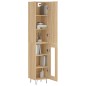 vidaXL Aparador de madera contrachapada roble Sonoma 34,5x34x180 cm vidaXL Aparador de madera contrachapada roble Sonoma 34,5x34x180 cm