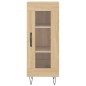 vidaXL Aparador de madera contrachapada roble Sonoma 34,5x34x180 cm vidaXL Aparador de madera contrachapada roble Sonoma 34,5x34x180 cm