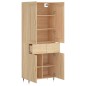 vidaXL Aparador alto madera contrachapada color roble 69,5x34x180 cm vidaXL Aparador alto madera contrachapada color roble 69,5x34x180 cm