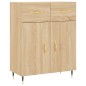 vidaXL Aparador alto madera contrachapada color roble 69,5x34x180 cm vidaXL Aparador alto madera contrachapada color roble 69,5x34x180 cm