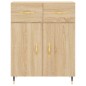 vidaXL Aparador alto madera contrachapada color roble 69,5x34x180 cm vidaXL Aparador alto madera contrachapada color roble 69,5x34x180 cm