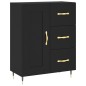 vidaXL Aparador alto madera contrachapada negro 69,5x34x180 cm vidaXL Aparador alto madera contrachapada negro 69,5x34x180 cm