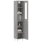 vidaXL Aparador alto madera contrachapada gris Sonoma 34,5x34x180 cm vidaXL Aparador alto madera contrachapada gris Sonoma 34,5x34x180 cm