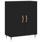vidaXL Aparador alto madera contrachapada negro 69,5x34x180 cm vidaXL Aparador alto madera contrachapada negro 69,5x34x180 cm