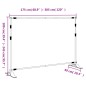 vidaXL Soportes de telón de fondo 2 uds acero negro 305x243 cm vidaXL Soportes de telón de fondo 2 uds acero negro 305x243 cm
