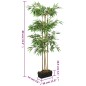 vidaXL Árbol de bambú artificial con 380 hojas verde 80 cm vidaXL Árbol de bambú artificial con 380 hojas verde 80 cm