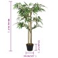 vidaXL Árbol de bambú artificial con 380 hojas verde 80 cm vidaXL Árbol de bambú artificial con 380 hojas verde 80 cm