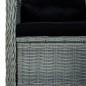 vidaXL Juego de comedor para jardín de 5 piezas gris claro