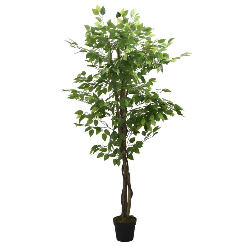 vidaXL Ficus artificial con 378 hojas verde 80 cm vidaXL Ficus artificial con 378 hojas verde 80 cm