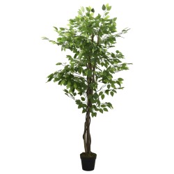 vidaXL Ficus artificial con 378 hojas verde 80 cm