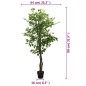 vidaXL Ficus artificial con 378 hojas verde 80 cm vidaXL Ficus artificial con 378 hojas verde 80 cm