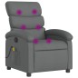 vidaXL Sillón de masaje reclinable de tela gris oscuro vidaXL Sillón de masaje reclinable de tela gris oscuro