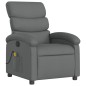 vidaXL Sillón de masaje reclinable de tela gris oscuro vidaXL Sillón de masaje reclinable de tela gris oscuro