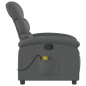 vidaXL Sillón de masaje reclinable de tela gris oscuro vidaXL Sillón de masaje reclinable de tela gris oscuro
