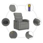 vidaXL Sillón de masaje reclinable de tela gris oscuro vidaXL Sillón de masaje reclinable de tela gris oscuro