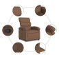 vidaXL Sillón reclinable de tela marrón vidaXL Sillón reclinable de tela marrón