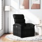 vidaXL Sillón reclinable de tela negro vidaXL Sillón reclinable de tela negro