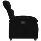 vidaXL Sillón reclinable de tela negro vidaXL Sillón reclinable de tela negro