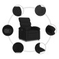 vidaXL Sillón reclinable de tela negro vidaXL Sillón reclinable de tela negro