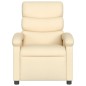 vidaXL Sillón reclinable de tela crema vidaXL Sillón reclinable de tela crema