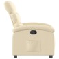 vidaXL Sillón reclinable de tela crema vidaXL Sillón reclinable de tela crema