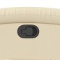 vidaXL Sillón reclinable de tela crema vidaXL Sillón reclinable de tela crema