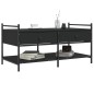 vidaXL Mesa de centro madera de ingeniería negro 99x50x50 cm vidaXL Mesa de centro madera de ingeniería negro 99x50x50 cm