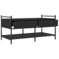 vidaXL Mesa de centro madera de ingeniería negro 99x50x50 cm vidaXL Mesa de centro madera de ingeniería negro 99x50x50 cm