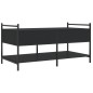 vidaXL Mesa de centro madera de ingeniería negro 99x50x50 cm vidaXL Mesa de centro madera de ingeniería negro 99x50x50 cm