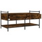 vidaXL Mesa de centro madera de ingeniería roble ahumado 99x50x50 cm vidaXL Mesa de centro madera de ingeniería roble ahumado 99x50x50 cm