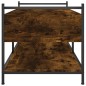 vidaXL Mesa de centro madera de ingeniería roble ahumado 99x50x50 cm vidaXL Mesa de centro madera de ingeniería roble ahumado 99x50x50 cm