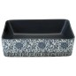 vidaXL Lavabo de encimera rectangular cerámica negro azul 46x35,5x13cm vidaXL Lavabo de encimera rectangular cerámica negro azul 46x35,5x13cm
