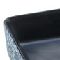 vidaXL Lavabo de encimera rectangular cerámica negro azul 46x35,5x13cm vidaXL Lavabo de encimera rectangular cerámica negro azul 46x35,5x13cm