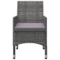 vidaXL Juego de comedor de jardín 7 piezas gris vidaXL Juego de comedor de jardín 7 piezas gris