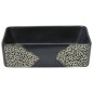 vidaXL Lavabo sobre encimera rectangular cerámica negro 46x35,5x13 cm vidaXL Lavabo sobre encimera rectangular cerámica negro 46x35,5x13 cm