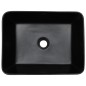 vidaXL Lavabo sobre encimera rectangular cerámica negro 46x35,5x13 cm vidaXL Lavabo sobre encimera rectangular cerámica negro 46x35,5x13 cm