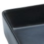 vidaXL Lavabo sobre encimera rectangular cerámica negro 46x35,5x13 cm vidaXL Lavabo sobre encimera rectangular cerámica negro 46x35,5x13 cm