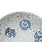 vidaXL Lavabo sobre encimera ovalado cerámica gris y azul 47x33x13 cm vidaXL Lavabo sobre encimera ovalado cerámica gris y azul 47x33x13 cm