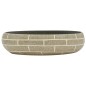 vidaXL Lavabo sobre encimera ovalado cerámica multicolor 59x40x15 cm vidaXL Lavabo sobre encimera ovalado cerámica multicolor 59x40x15 cm
