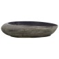 vidaXL Lavabo sobre encimera ovalado cerámica morado gris 59x40x14 cm vidaXL Lavabo sobre encimera ovalado cerámica morado gris 59x40x14 cm