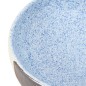 vidaXL Lavabo sobre encimera ovalado cerámica multicolor 59x40x14 cm