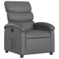 vidaXL Sillón reclinable de cuero sintético gris vidaXL Sillón reclinable de cuero sintético gris