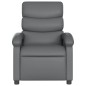 vidaXL Sillón reclinable de cuero sintético gris vidaXL Sillón reclinable de cuero sintético gris