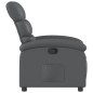 vidaXL Sillón reclinable de cuero sintético gris vidaXL Sillón reclinable de cuero sintético gris