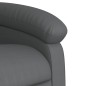 vidaXL Sillón reclinable de cuero sintético gris vidaXL Sillón reclinable de cuero sintético gris